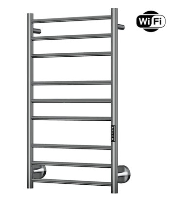 TVS Plus 9 El-håndklædetørrer m/timer og Wifi 860 x 500 mm, Krom